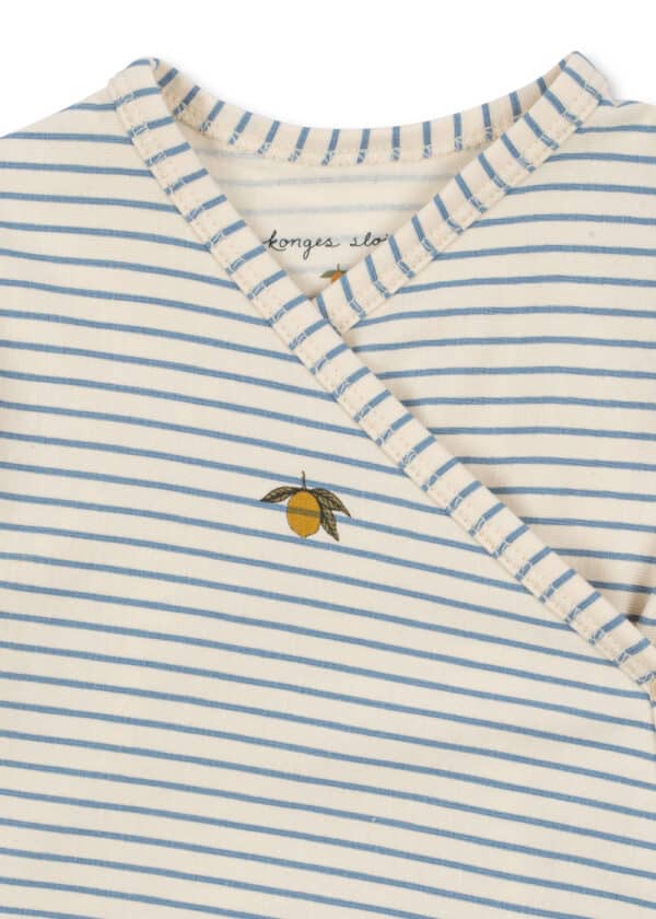 Konges Sløjd Newborn Onesie Stripe Blue - Afbeelding 3