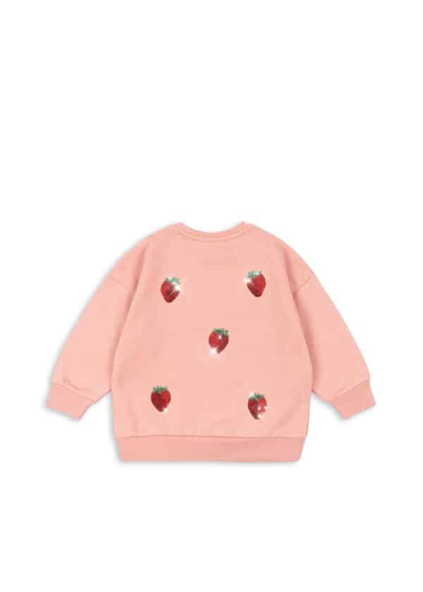 Konges Sløjd Lou Sequin Sweat Mellow Rose - Aardbei - Afbeelding 3