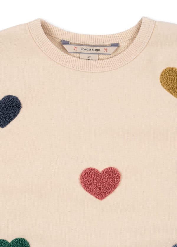 Konges Sløjd Lou Sequin Sweat Shirt Multi Heart