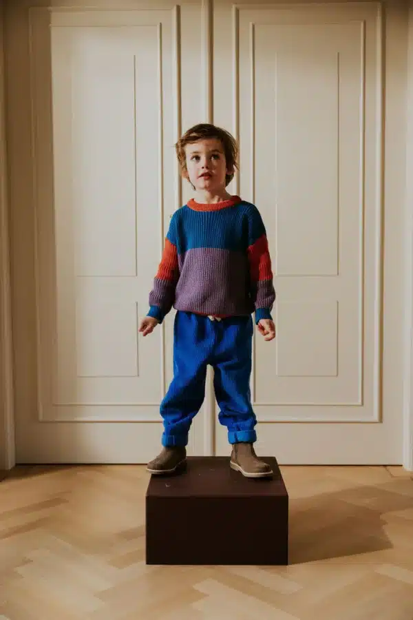 Yuki Kidswear Corduroy Trousers Beau - Cobalt