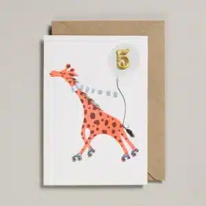 Confetti Pets Cards - 5 Jaar Giraf