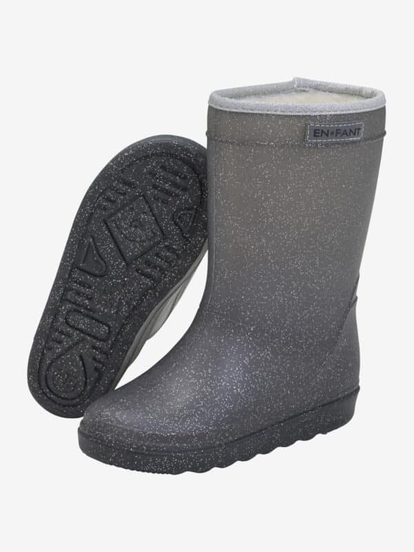 En Fant Enfant Thermo Boots Glitter Ebony 5713438449222 Enfant AW25 Kleding & Accessoires Schoenen Regenlaarsjes Wijs west