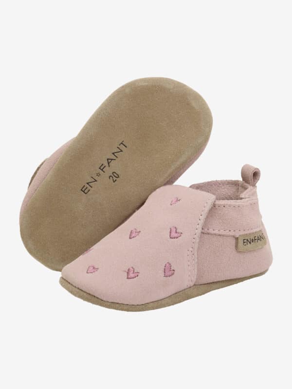 En Fant Enfant Slippers Suede Emb. Misty Rose 5713438450440 Enfant AW25 Kleding & Accessoires Schoenen Slofjes Wijs west