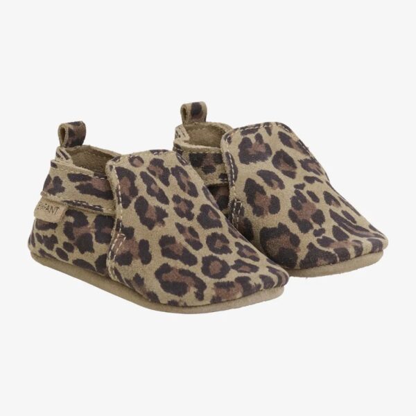 En Fant Enfant Slippers Suede AOP Pine Bark 5713438449833 Enfant AW25 Kleding & Accessoires Schoenen Slofjes Wijs west