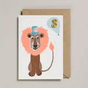 Confetti Pets Cards - 3 Jaar Leeuw