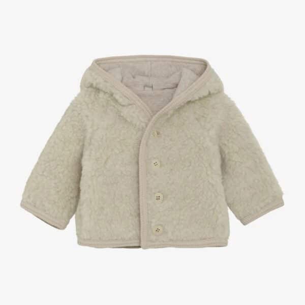 Huttelihut Huttelihut Pram Suit Wool Teddy w. Lin. Cement 5713438502842 Huttel AW25 Kleding & Accessoires Jassen  Wijs west