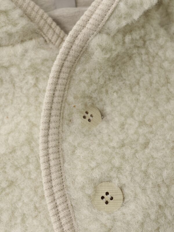 Huttelihut Huttelihut Pram Suit Wool Teddy w. Lin. Cement 5713438502842 Huttel AW25 Kleding & Accessoires Jassen  Wijs west