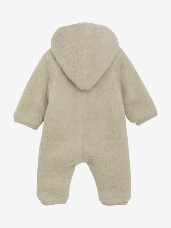 Huttelihut Pram Suit Wool Teddy Cement