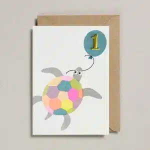 Confetti Pets Cards - 1 Jaar Schildpad