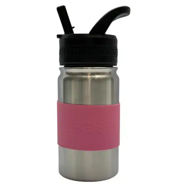 Tress Happy Tableware Trees Tableware Kids The Bottle Bubbly Pink 8721161864226 Tress Verzorging Eten & Drinken Lunchbakjes & Drinkbekers Wijs west