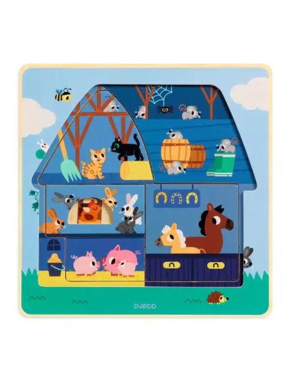 Djeco  3070900014824 Djeco AUG25 Speelgoed & Spellen Puzzels  Wijs west