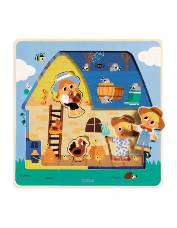 Djeco  3070900014824 Djeco AUG25 Speelgoed & Spellen Puzzels  Wijs west