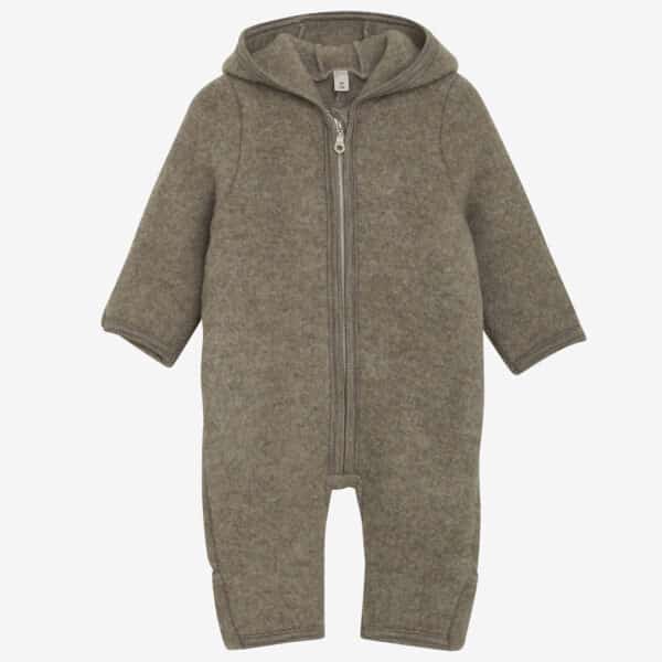Huttelihut Pram Suit Wool Fleece Savannah Melange