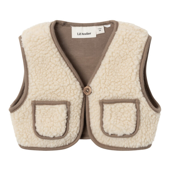 Lil' Atelier Sweat Cardigan Turtledove