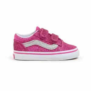 Vans Old Skool V Glitter Raspberry Rose