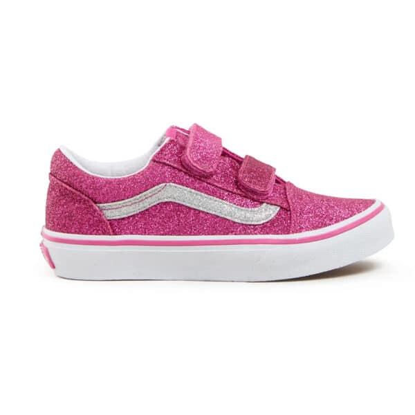 Vans Old Skool V Glitter Raspberry Rose