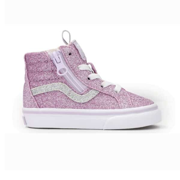 Vans Sk8-Hi Reissue Side Zip Glitter Lilac Mist