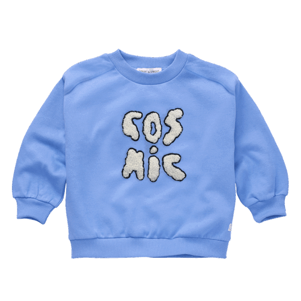 Sproet & Sprout Sproet & Sprout Sweatshirt Cosmic Ultramarine 1138187257784 AW25 Sproet Kleding & Accessoires Sweaters & Truien  Wijs west