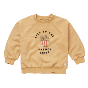 Sproet & Sprout Sproet & Sprout Sweatshirt French Fries Sand 1138187258040 AW25 Sproet Kleding & Accessoires Sweaters & Truien  Wijs west