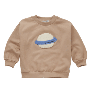 Sproet & Sprout Sproet & Sprout Sweatshirt Saturn Praline 1138187258309 AW25 Sproet Kleding & Accessoires Sweaters & Truien  Wijs west