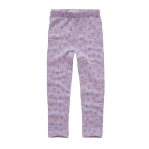 Sproet & Sprout Sproet & Sprout Winter Legging Hearts Lavender 1138187266571 AW25 Sproet Kleding & Accessoires Broeken  Wijs west