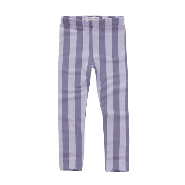 Sproet & Sprout Sproet & Sprout Winter Legging Purple Stripe Lavender 1138187267011 AW25 Sproet Kleding & Accessoires Broeken  Wijs west
