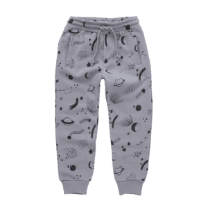 Sproet & Sprout Sproet & Sprout Sweatpants Universe Print Stone Grey 1138187267677 AW25 Sproet Kleding & Accessoires Broeken  Wijs west