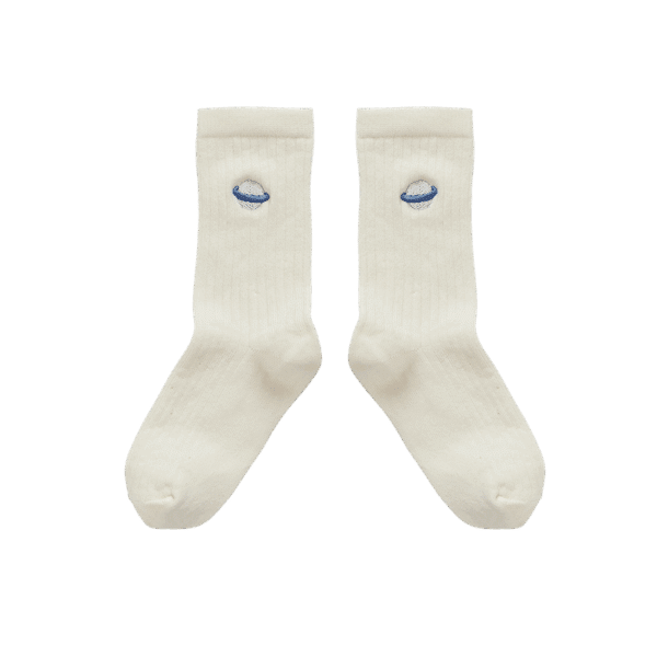 Sproet & Sprout Sproet & Sprout Sport Socks Saturn Ivory 1138187270677 AW25 Sproet Kleding & Accessoires Sokken & Maillots  Wijs west