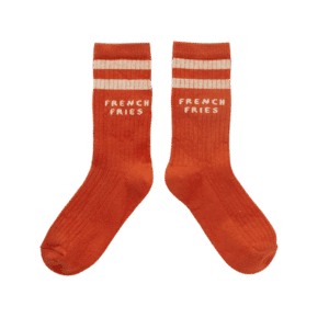 Sproet & Sprout Sproet & Sprout Sport Socks French Fries Grenadine 1138187270882 AW25 Sproet Kleding & Accessoires Sokken & Maillots  Wijs west