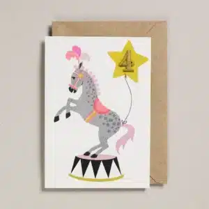 Confetti Pets Cards - 4 Jaar Circus Horse