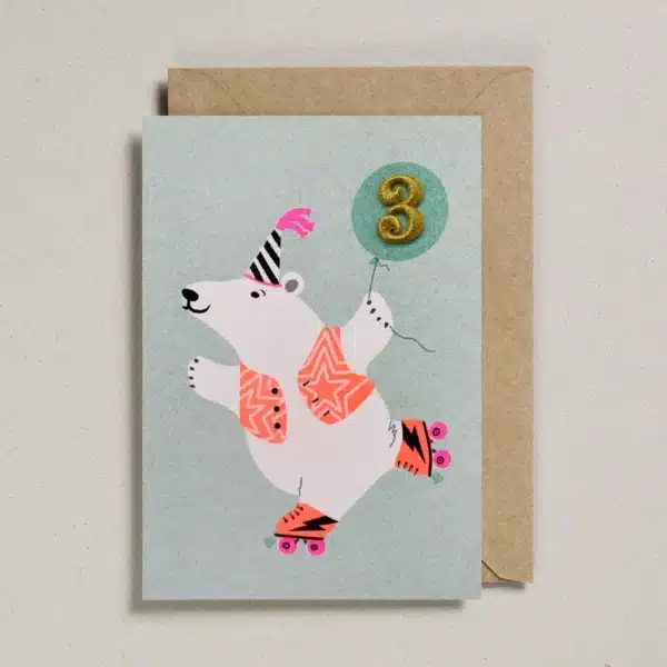 Confetti Pets Cards - 3 Jaar IJsbeer