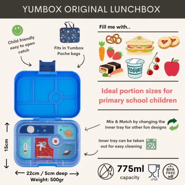Yumbox Original Surf Blauw - Raket