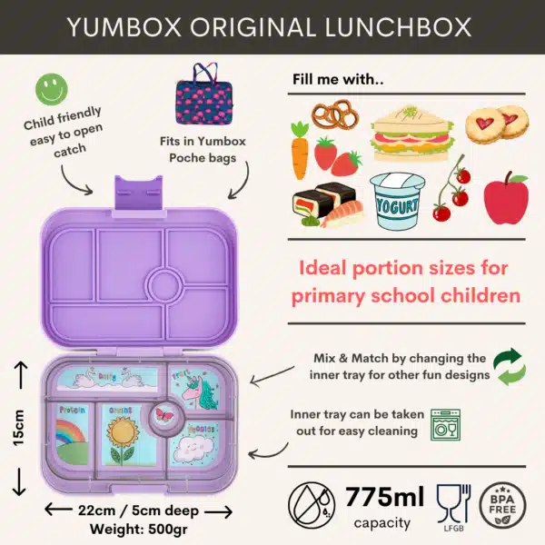 Yumbox Original Lavande Paars - Eenhoorn - Afbeelding 2
