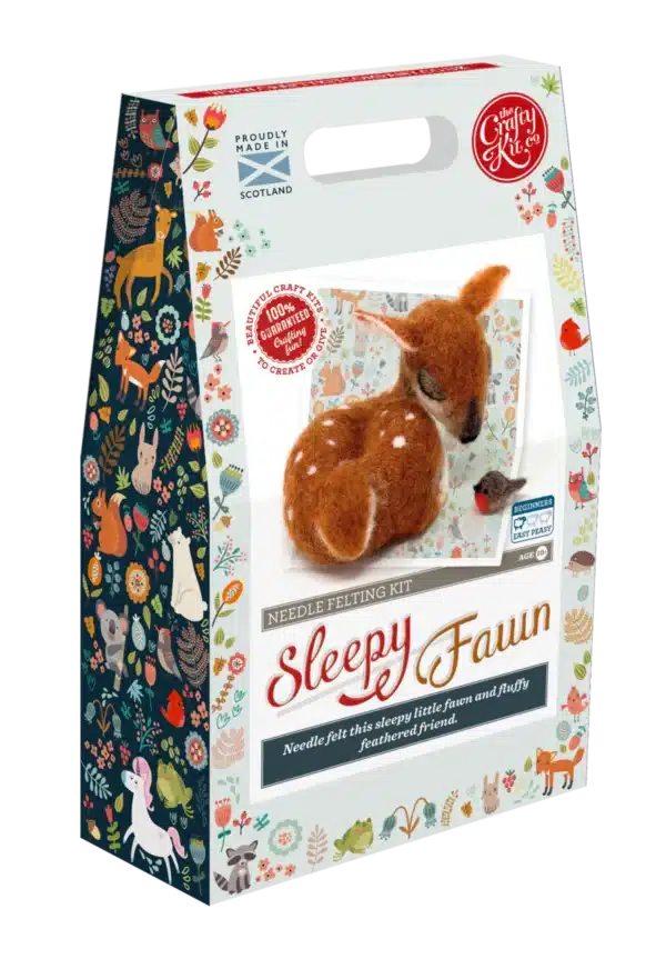 Sleepy Fawn Needle Felting Craft Kit