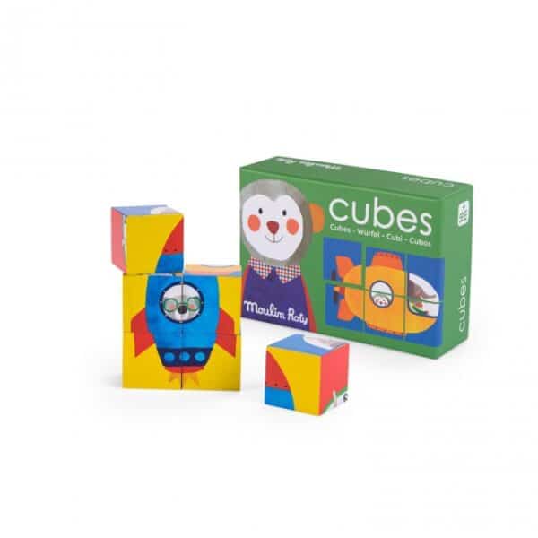 Moulin Roty Puzzel 6 cubes Les Popipop