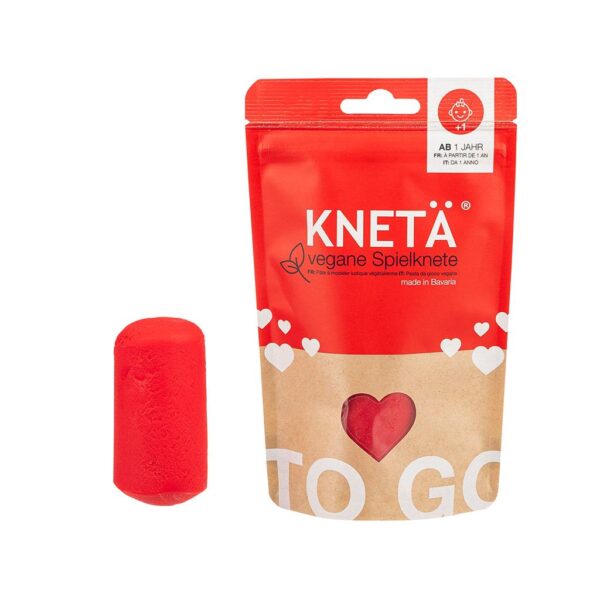 Knetä Knetä Speelklei Vegan Speelklei 100G - Rood 4260719670017 SEPT25-jpmdam Speelgoed & Spellen Knutselen Kleien Wijs west