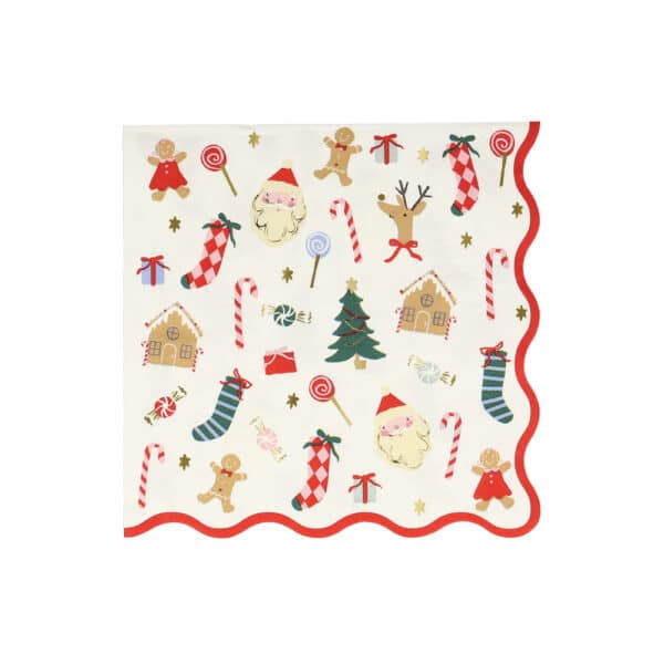 Meri Meri Meri Meri Jolly Christmas Large Servetten 9781534049079 Meri AW25 Home & Living Feest Kerst Wijs west