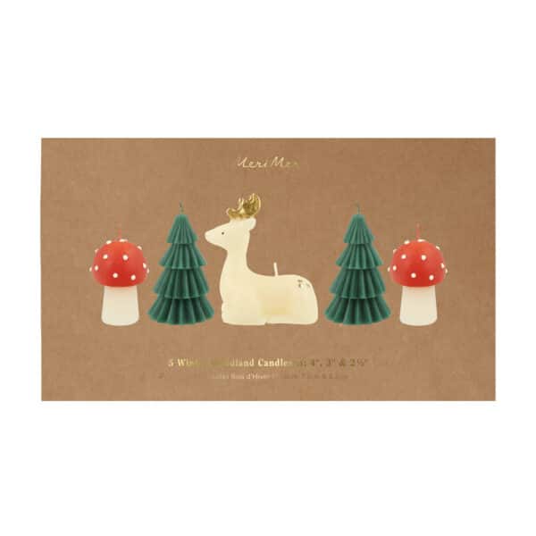 Meri Meri Meri Meri Winter Woodland Candles 9781534059382 Meri AW25 Home & Living Feest Kerst Wijs west