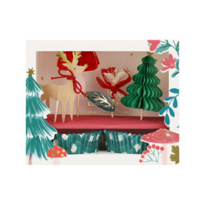 Meri Meri Meri Meri Winter Woodland Cupcake Kit 9781534059467 Meri AW25 Home & Living Feest Kerst Wijs west