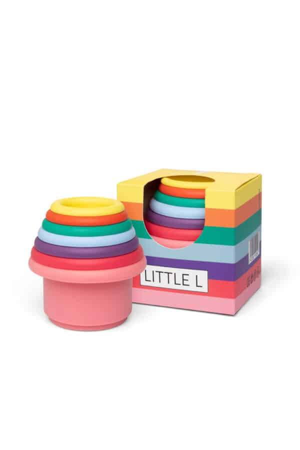 Little L Stacking Cups Bright Colors