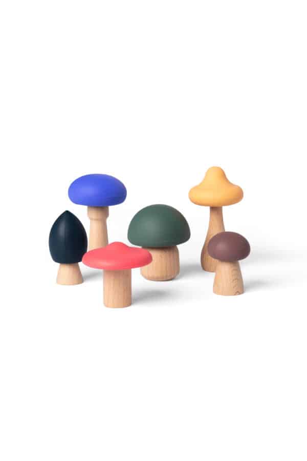 Little L Mushrooms Full Color - Champignong Multicolor