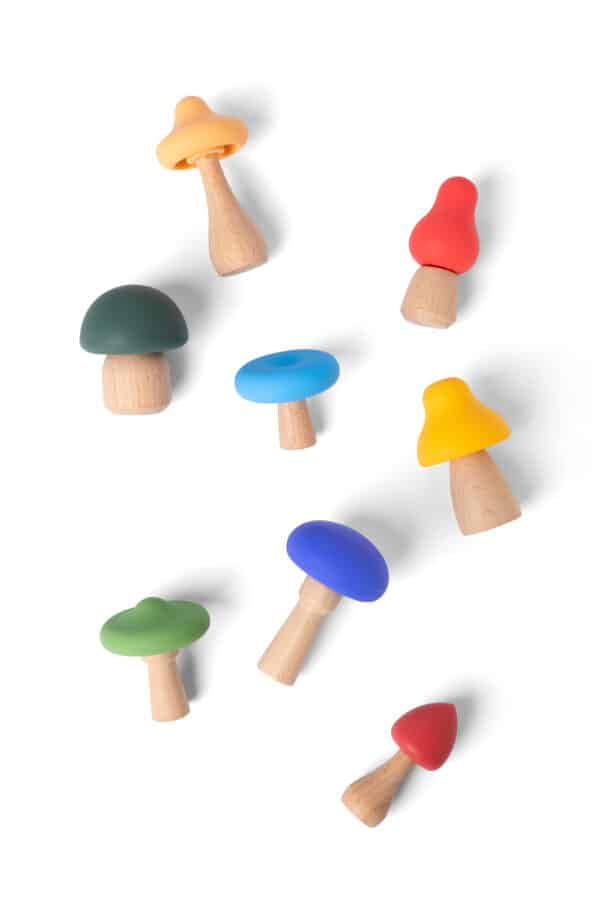 Little L Mushrooms Full Color - Champignong Multicolor