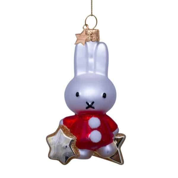 Vondels Vondels Kerstbal Nijntje/Miffy On Star  8720246456608 VondelsAW25 Home & Living Feest Kerst Wijs west