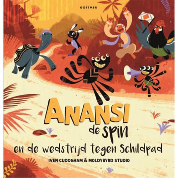 Anansi de spin en de wedstrijd tegen Schildpad