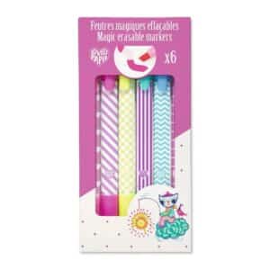 Djeco Djeco 6 Magische Viltstiften 3070900038103 Djeco sep25 Speelgoed & Spellen Knutselen  Wijs west