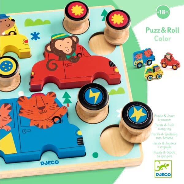 Djeco Inlegpuzzel & Roll Color