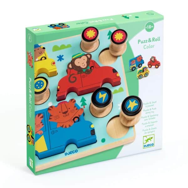 Djeco Inlegpuzzel & Roll Color