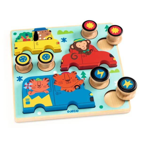 Djeco Inlegpuzzel & Roll Color