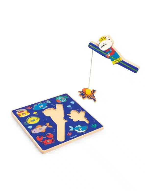 Djeco Djeco Vispuzzel & Fish Color 3070900010802 Djeco sep25 Speelgoed & Spellen Puzzels  Wijs west