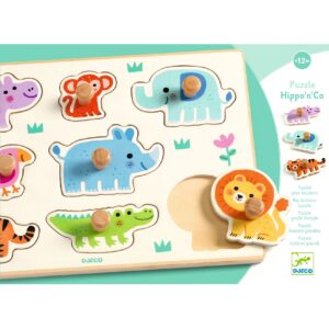 Djeco Inlegpuzzel Hippo 'n' Co